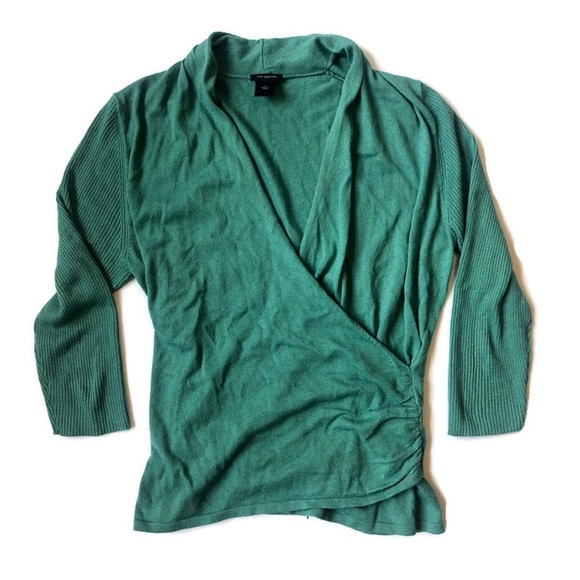 Ann Taylor Factory Sweaters - Faux Wrap Sweater •Ann Taylor Factory